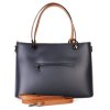 ITALSKÉ Luxusní kožené kabelky Marita modrá s camel