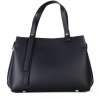 ITALSKÉ Dámské velké luxusní kožené kabelky modré Marilin