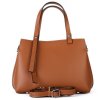 ITALSKÉ Hnědé  dámské kožené kabelky Marilin