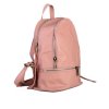 ITALSKÉ Dámské růžové kožené batohy Ester