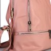 ITALSKÉ Dámské růžové kožené batohy Ester