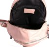 ITALSKÉ Dámské růžové kožené batohy Ester