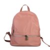 ITALSKÉ Dámské růžové kožené batohy Ester