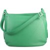 ITALSKÉ Dámské italské kožené kabelky zelené Melana