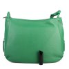 ITALSKÉ Dámské italské kožené kabelky zelené Melana