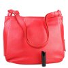 ITALSKÉ Dámské italské kožené kabelky červené Melana