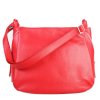 ITALSKÉ Dámské italské kožené kabelky červené Melana