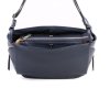 ITALSKÉ Dámské italské kožené kabelky modré Melana
