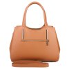 ITALSKÉ Moderní kožené kabelky Castela hnědé