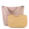 ITALSKÉ Dámské jedinečné kožené kabelky Edita jemně růžové