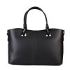 ITALSKÉ Kožená luxusní kabelka Pamela 30497 černá