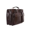 ITALSKÉ Praktické pánské kožené tašky na rameno Matúš čokoládové