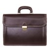 ITALSKÉ Luxusní pánské kožené tašky na rameno Tadeáš čokoládové