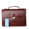 ITALSKÉ Luxusní pánské kožené tašky na rameno Sebastian koniak