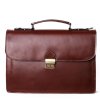 ITALSKÉ Luxusní pánské kožené tašky na rameno Sebastian koniak