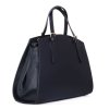 ITALSKÉ Modré dámské kožené kabelky Laurika