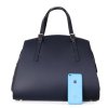 ITALSKÉ Modré dámské kožené kabelky Laurika