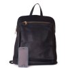 ITALSKÉ Modrý kožený batoh a kabelka 2v1 Navaro