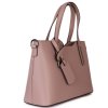 ITALSKÉ Luxusní kožené kabelky na rameno Carina  růžová