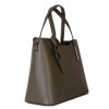 ITALSKÉ Trendové kožené kabelky zelené velké Carina