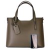 ITALSKÉ Trendové kožené kabelky zelené velké Carina