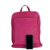 ITALSKÉ Italský silně růžový batoh a kabelka v jednom Navaro