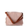 ITALSKÉ Italské kožené kabelky růžové s camel Astrid