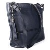 ITALSKÉ Italské modré kožené kabelky crossbody levně Freme