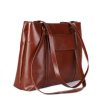ITALSKÉ Kožené kabelky přes rameno Madonna hnědé