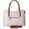 ITALSKÉ Kožené kabelky béžové z Itálie Vera Pelle camel Carina velká