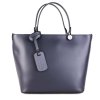 ITALSKÉ Italské Vera Pelle kožené kabelky na rameno modré Merana