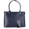 ITALSKÉ Prostorné kožené kabelky Vera Pelle z Itálie silně modrá Marita