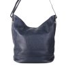 ITALSKÉ Kožené kabelky přes rameno z Itálie silně modré Morena