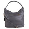 ITALSKÉ Kožená kabelka Italská šedá Salvare