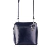 ITALSKÉ Kožená kabelka crossbody Italská modrá Milana