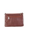 ITALSKÉ Kožená společenská kabelka Italská hnědá Marina