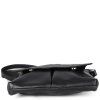 Černá crossbody kožená kabelka Letricia