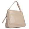 luxusní taupe kožené kabelky přes rameno radomila taupe 2
