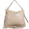 italské dámske kožené kabelky do ruky radomila taupe 3