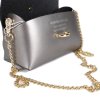 mini kožené kabelky malka strieborná 4