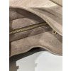 Zip taupe kožené kabelky