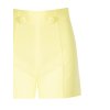 Dámské kraťasy s vysokým pasem žluté Rinascimento CFC80113665003 (Velikost S)