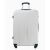 Kvalitní velký cestovní kufr L Paris ABS803A  0 bíly 116l Puccini