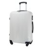 Kvalitní cestovní kufry Paris Puccini střední ABS803B 0 bíly