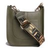 Dámské kožené kabelky Hermenia khaki