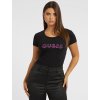 Dámské triko s nápisem černé Guess 8W3RI61J1314-JBLK (Velikost L)