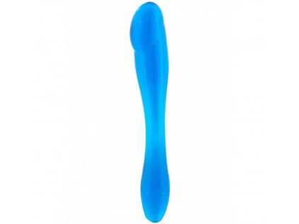 Oboustranný modrý masturbátor Penis Probe