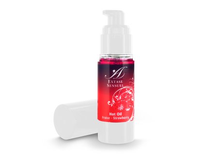 Masážní olej Extase Sensuel - Hot Oil Strawberry 30 ml