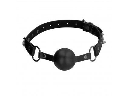 Roubík Ouch! Skulls and Bones - Silicone Ball Gag - Black