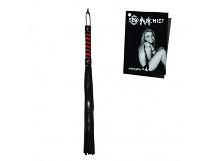 S&M Red & Black Stripe Flogger - Bič 81cm